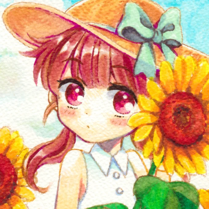 トンボ鉛筆様の水性グラフィックマーカー「ABT」を使って描かせていただきました!
イラストのテーマは「ひまわり畑に行きたい?」です!
混色やグラデ表現がしやすく、水彩絵の具に近い感覚でした。楽しい!
#トンボ鉛筆 #ABT #PR 