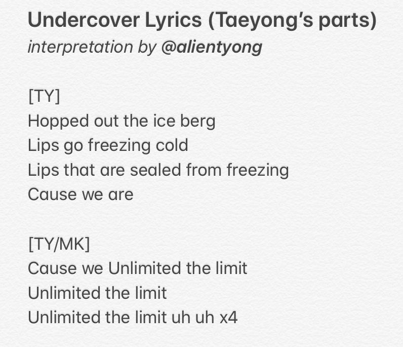 Undercover (2019) (2/2)- There is no studio version yet, so there are no official lyrics- Based on their live performance, the song is a diss track to haters, who cannot keep their attention away from them Credit: alientyong