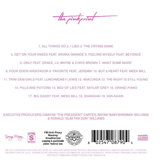 top 3 from the pinkprint by nicki minaj