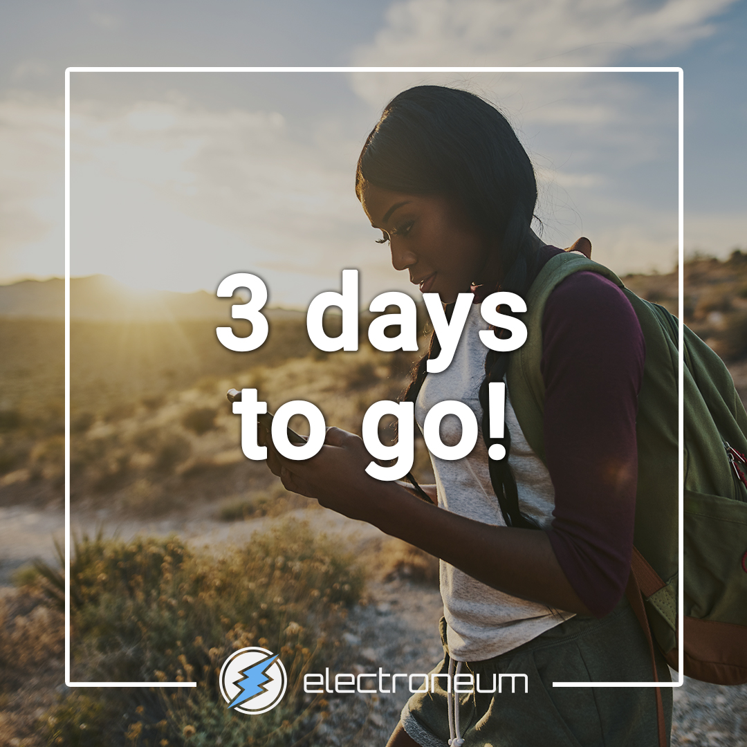 electroneum's tweet photo. Three days to go! Did you know, this double halving event will create a healthier trading environment for crypto enthusiasts, who benefit from deflationary measures? https://t.co/JDddHXUVlm https://t.co/E6gLDq7z2p