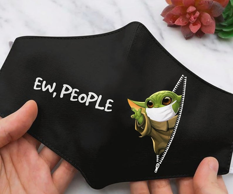 dadaloria's tweet photo. Ew People Baby Yoda Star Wars handmade face mask #babymaskdoesbroadway #dbabymask #babymaskforthewin #babymaskfreeheadband #gbabymasks #babymaskhera #babymaskhuman #babymasking #babymaskjogja #babymaskkorea❌do #babymaskmakesitbetter #babymaskman #baby… https://t.co/DMwRsRY031
