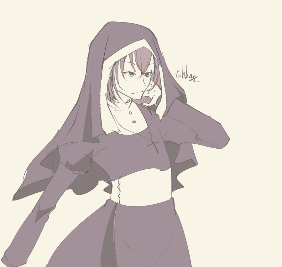 定期的にシスター服の男を描かないとしぬ病を患って早十数年 エメフラちゃんのイラスト