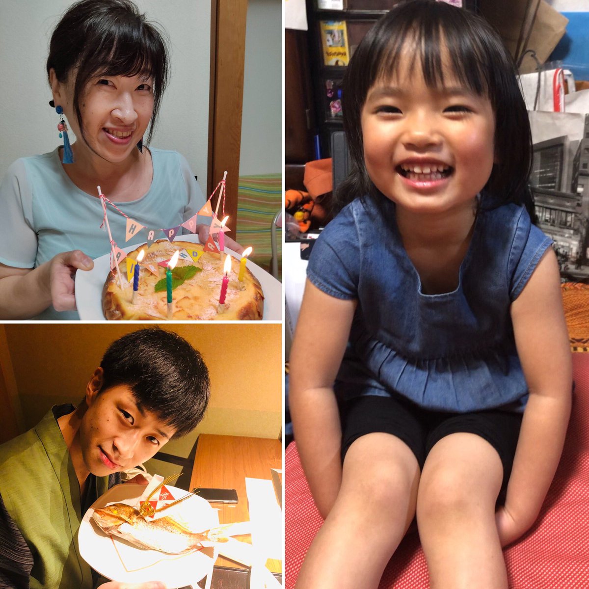 Mamaly37's tweet photo. 7月17日、毎年3世代でお誕生日祝い❤️ https://t.co/Oq1TOWeRo1