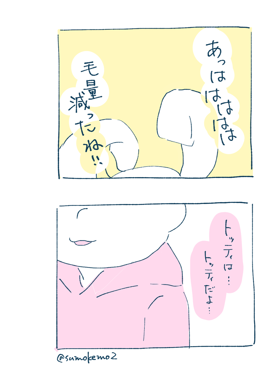 (おまけ)
それからなんやかんやあり、結局全員の毛量が減る。 