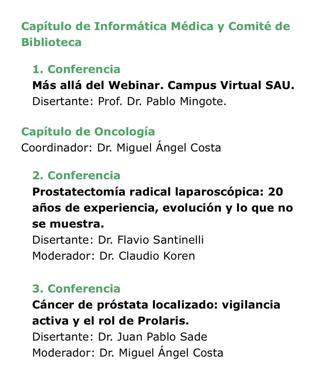 SauUrologia's tweet photo. 🎙‼️3ª REUNIÓN CIENTÍFICA SAU‼️ 🗓Jueves 23 de Julio Capítulo de Informática Médica y Capítulo de Oncología 🕰19 hs (UTC-3 Buenos Aires) @CAU_URO @ResidentesCAU @docmeetings @so_uro #UroSoMe https://t.co/SW9jTq7lyL