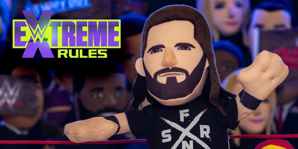 bcreaturetoys's tweet photo. Watch Seth Rollins in action tonight on Extreme Rules at 6:30PM (ET)! @WWERollins #SethRollins #eyeforaneye #extremerules #WWE #WWERAW #WWEChampion #WWEnetwork #prowrestling #colbylopez #WWEfan #WWEuniverse #WWEsuperstars #WWEextremerules #bleachercreatures #itsnotadoll #plush https://t.co/XDUKsSZBYe
