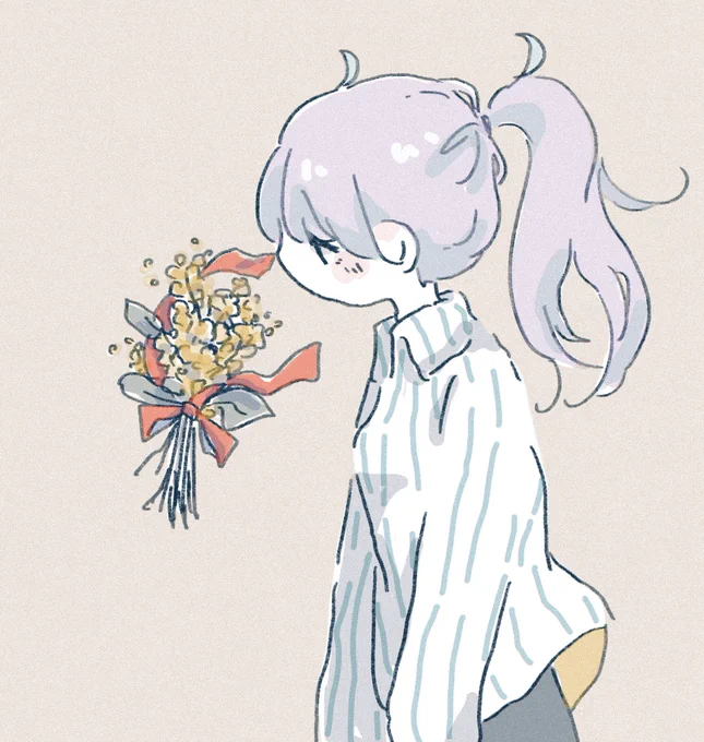 花束と女の子の関係がすきです 