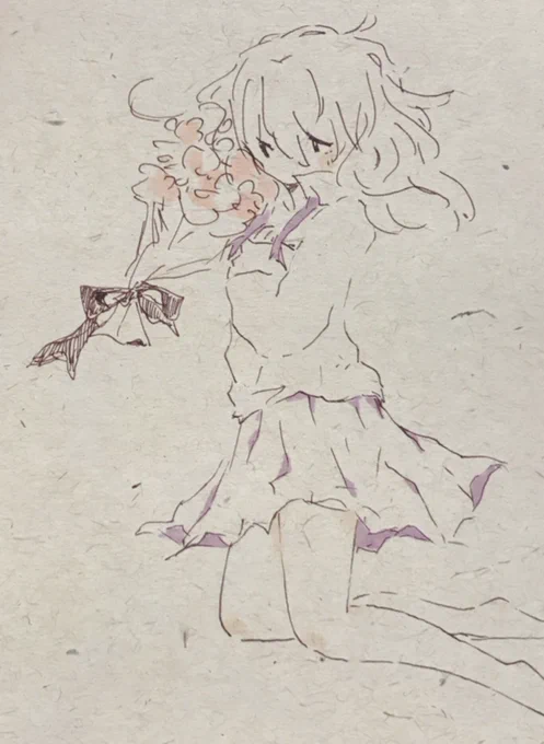 花束と女の子の関係がすきです 