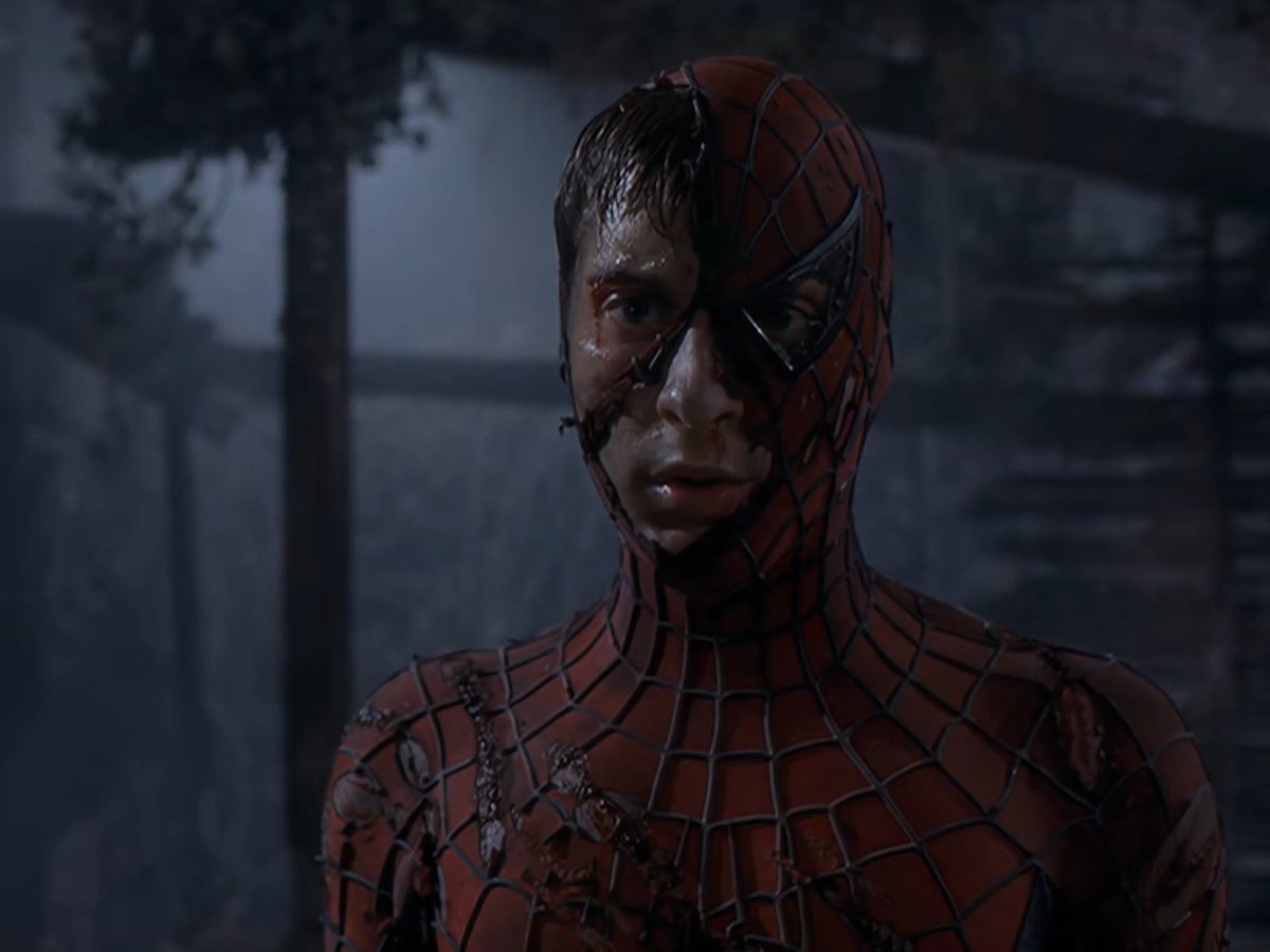 RandomRaimi's tweet photo. After a couple months of work, I'm pleased to finally release the HD Upscale of Spider-Man's Fullscreen version!
The original DVDRIP was upscaled to 1080p using an AI, then encoded in HEVC

Link is right under this tweet ⬇ https://t.co/bWkGH1sSjH