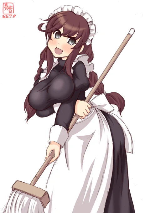 「はいっ。テキパキと片付けちゃいましょう!」

#艦これ版深夜の真剣お絵描き60分一本勝負
#艦これ版真剣お絵描き60分一本勝負_20200719
#能代 