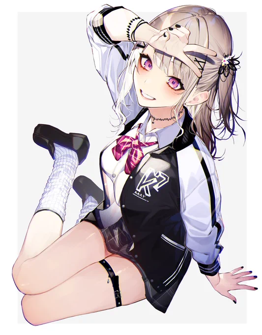 #女の子のイラストだけで興味を持ってくれる方へ届け 
女の子にピースしてもらいたい 