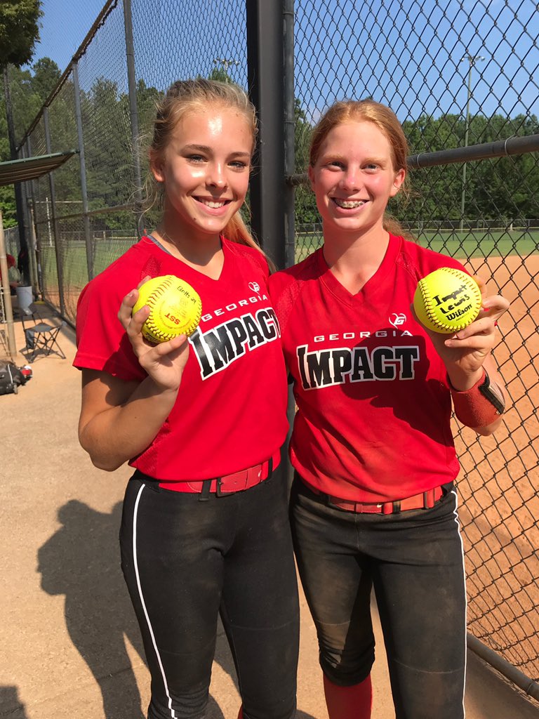 A great game against the Thunderbolts 2024 team!  Emily and Katie both dropped bombs and Caroline and Kiki brought in runs to make it a 6-2 game!  Next game begins now! Go Impact! <a href="/emily_digby/">Emily Digby</a> <a href="/KutzKatie/">Katie Kutz✝️</a> <a href="/CarolineEPatte1/">Caroline Patterson</a> <a href="/KennedyAriail/">Kennedy Ariail</a>