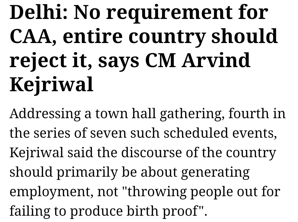 Claim: AAP was silent on CAA, NRC, NPR.FACT: AAP voted AGAINST CAA in the ParliamentDeputy CM Sisodia said they stand with Shaheen BaghKejriwal passed Anti-NPR, NRC Resolution in Delhi AssemblyCongress, on the other hand, allied with SHIV SENA that OPENLY SUPPORTS CAA