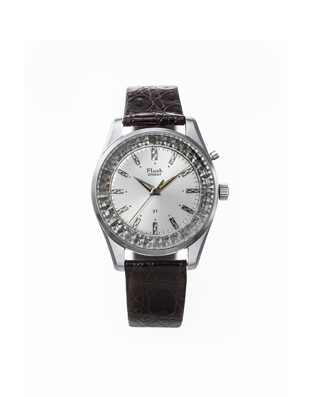 Orient Watch The Successor To The Orient Luminous Was This Orient Flash In 1964 When You Pressed The Button At The 2 O Clock Position A Miniature Bulb Illuminated The Bezel