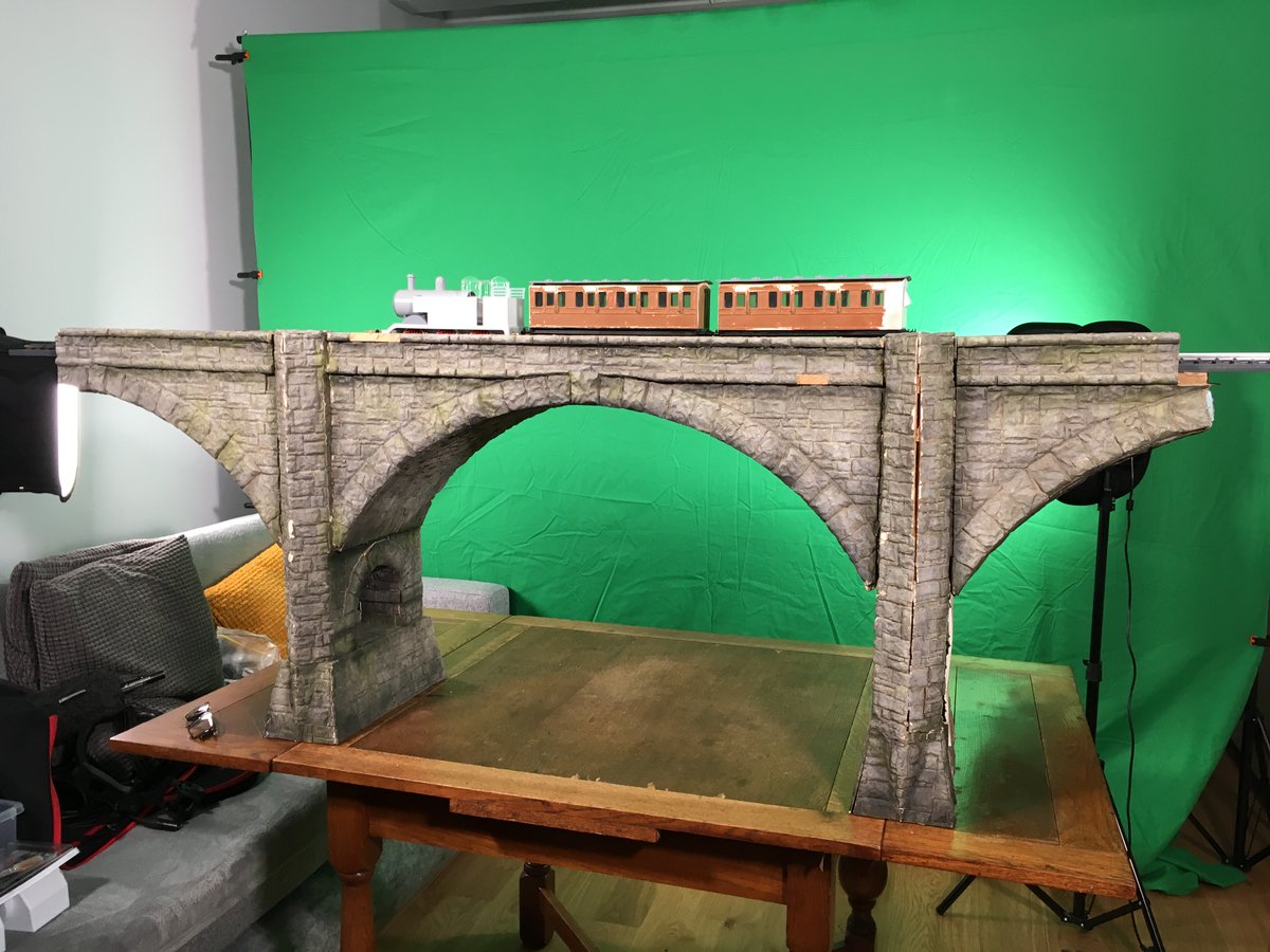 TomsProps's tweet image. Time to unveil something special in my collection: the original Magic Railroad viaduct! (or at least, that’s left of it). It’s set to appear in the next instalment of the #TATMRparody, which I’m told is coming very soon! (1/3) #TATMR20