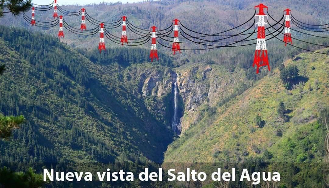 MuseodePlacilla's tweet photo. Esta podría ser la nueva vista de la cascada #saltodelaguadeplacilla Proyecto de la Empresa Casablanca Transmisora de Energía S.A.que instalará torres de alta tensión aquí y #tranquelaluz Puedes informarte en Facebook Salto del Agua Placilla #patrimonionatural #medioambientelibre https://t.co/E9ZFTMvQzg