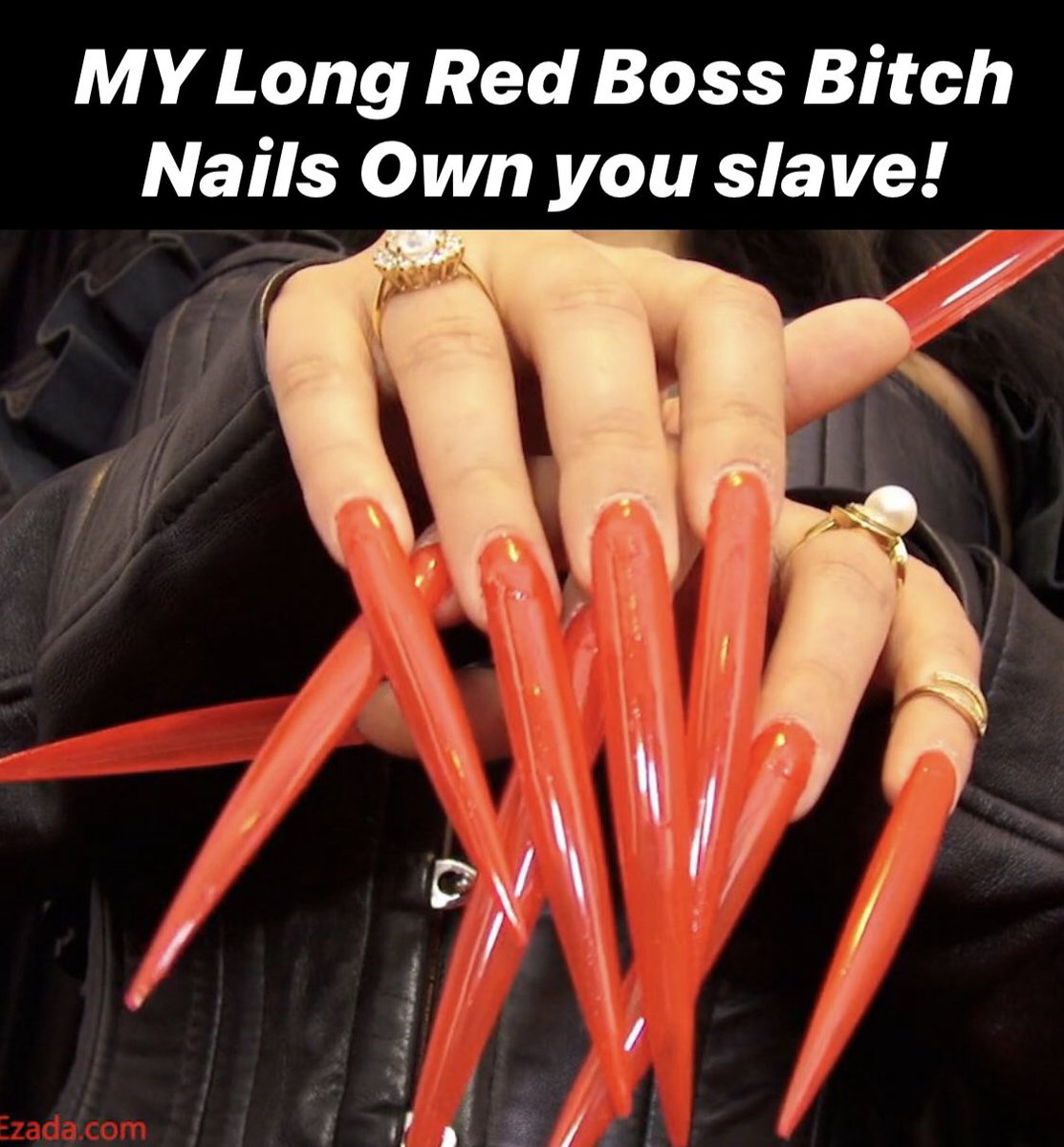 medusasworldd's tweet photo. The Goddess keeps Her Nails Extremely Long & freshly manicured in shiny red gloss to easily Turn Her victims into nail sluts ๐
๐ผ๐
๐ผ๐
๐ผ๐
๐ผ๐
๐ผ #medusasworldd #longnails #longnailsfetish #longrednails #nailslut #slave #bossbitch #goddess #dominatrix #destroyerofmen @Mistress_Ezada https://t.co/zdWPbKQ0xQ