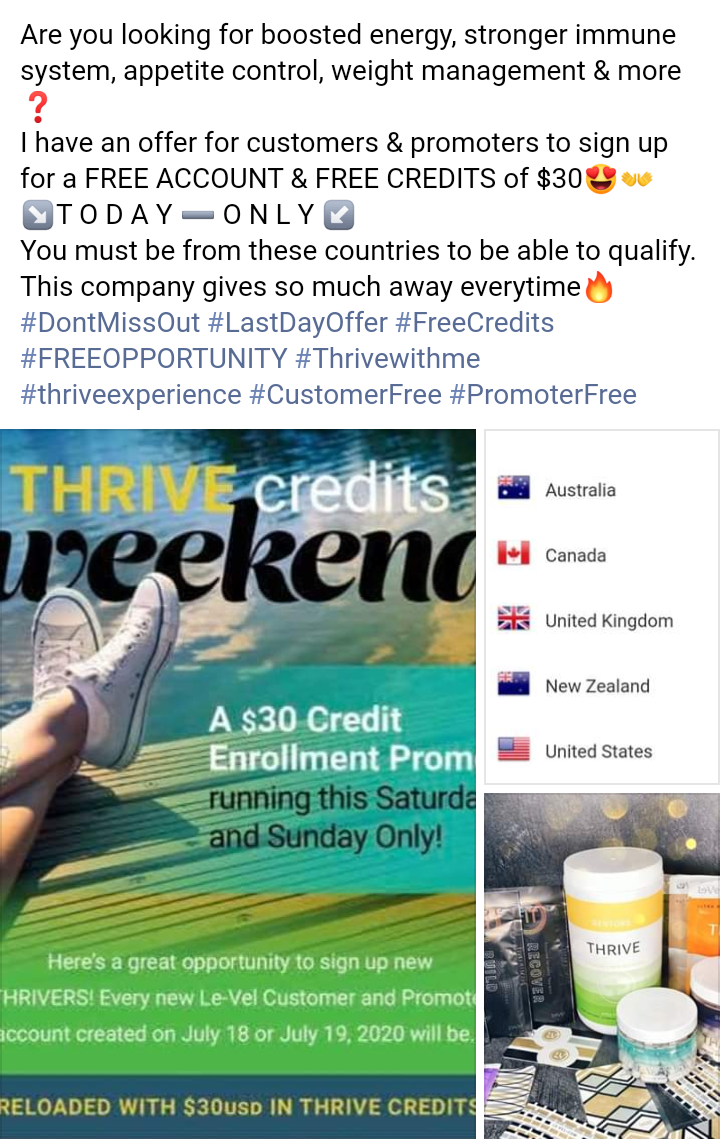 Jacquelinemcd26's tweet photo. ↘Today Only ↙
FREE CUSTOMER AND PROMOTER ACCOUNT
FREE £25/$30 CREDITS TO SPEND💸
Customer: https://t.co/6ZVn7rnZrn
Promoter: https://t.co/2ih4OUYPyP
#freecredits #freeaccounts #thriveexperience #thrivelevel #offertoday #dontmissout https://t.co/5eLDT1hBdX