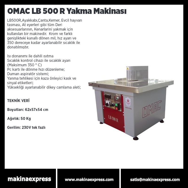 OMAC LB 500 R YAKMA MAKİNASI
#saraciyemakinası #sayamakinası #derikemermakinası #makinaburda #sayadikişmakinası #konfeksiyondikişmakinası #fortbombe #ayakkabımalzemesi #saraciyemalzemesi #ökçeborusu #sarfmalzemesi #makinaaksesuarları