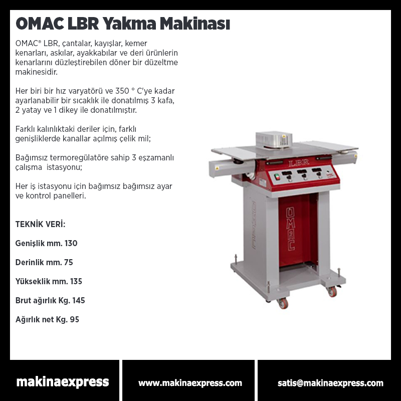 OMAC LBR YAKMA MAKİNASI
#saraciyemakinası #sayamakinası #derikemermakinası #makinaexpress #sayadikişmakinası #konfeksiyondikişmakinası #fortbombe #ayakkabımalzemesi #saraciyemalzemesi #ökçeborusu #sarfmalzemesi #makinaaksesuarları #yedekparça #ökçeiçkalıpmalzemesi