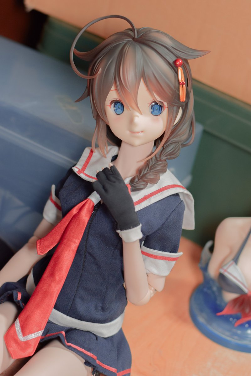 艦これ一番くじ【時雨改二】アートスケールフィギュアをドールに