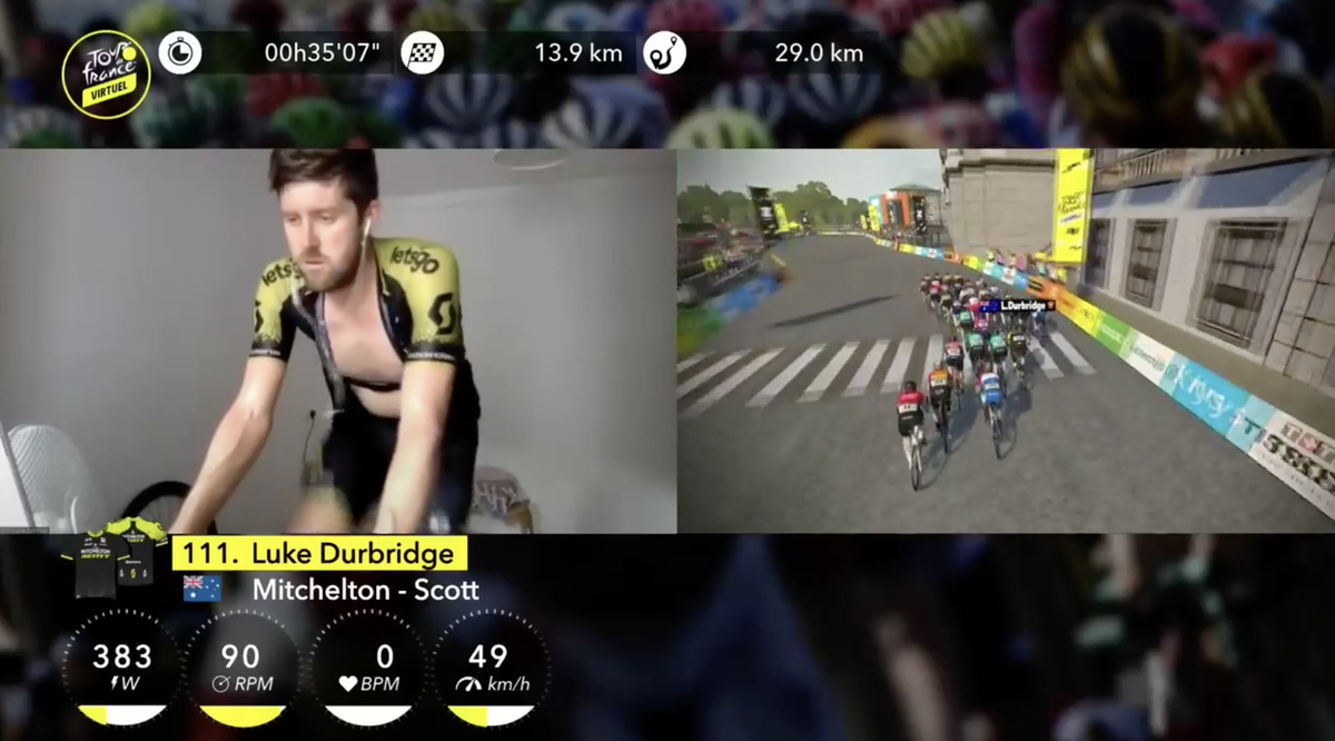 GreenEDGE Cycling (@greenedgeteam) on Twitter photo #TDFVirtual 🇫🇷
Just 2 laps remain, that's 13km to go. 🏁
<a href="/luke_durbridge1/">Luke Durbridge</a> looking good sitting in the front group. #TDFVirtual 🇫🇷
Just 2 laps remain, that's 13km to go. 🏁
<a href="/luke_durbridge1/">Luke Durbridge</a> looking good sitting in the front group.