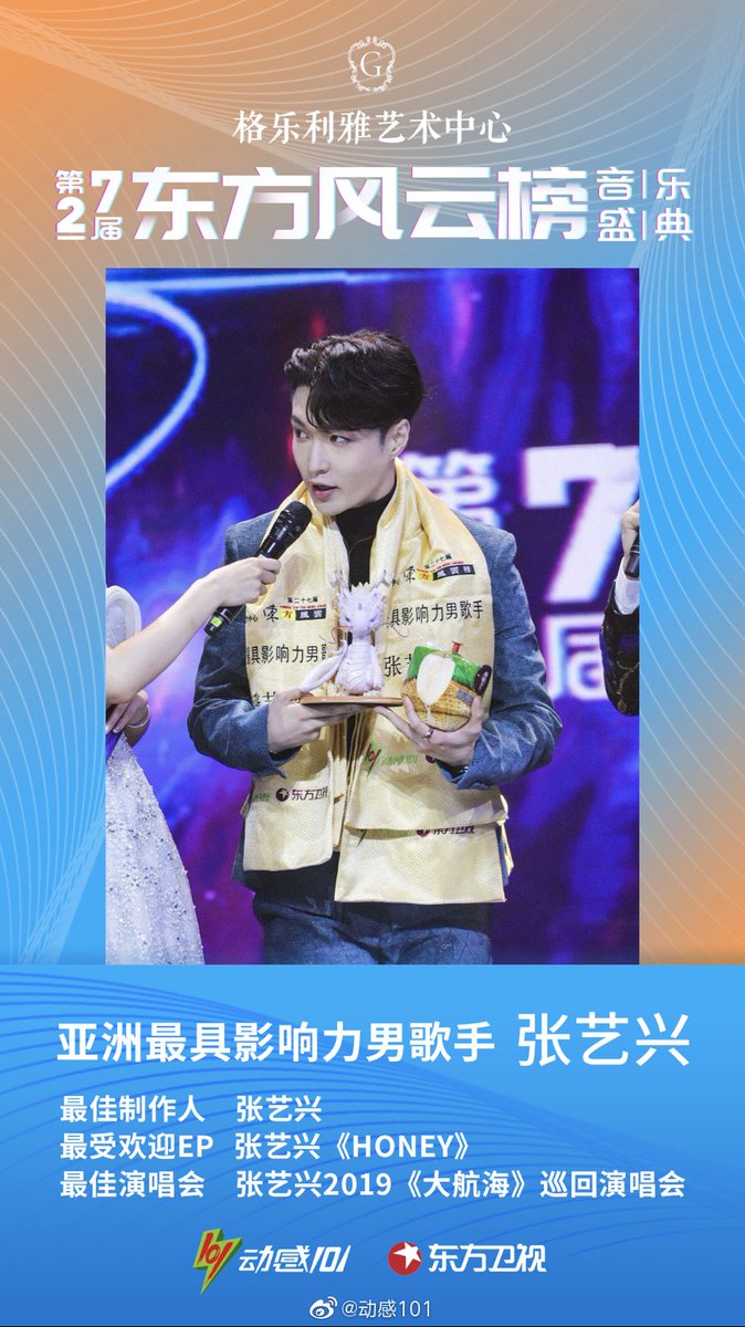 smstan_tuwir's tweet photo. 27th Chinese Top Ten Music Awards malam ini.

Yixing:
🏆 Best Producer
🏆 Most Influential Male Singer
🏆 Most Popular EP (Honey)
🏆 Best Concert (Grand Line)

Cai Xukun (KUN):
🏆 Best Male Singer
🏆 Popular Singer
🏆 Internet Influence

The best teacher and his student. https://t.co/fcCjGU3Myt