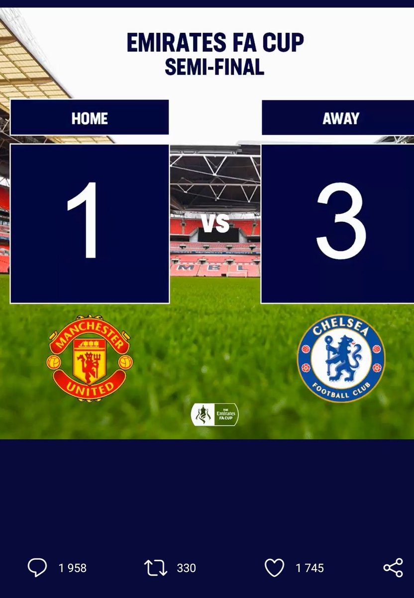 mkay_Harris's tweet photo. @EmiratesFACup @ManUtd @ChelseaFC https://t.co/0T54lWqOXR
