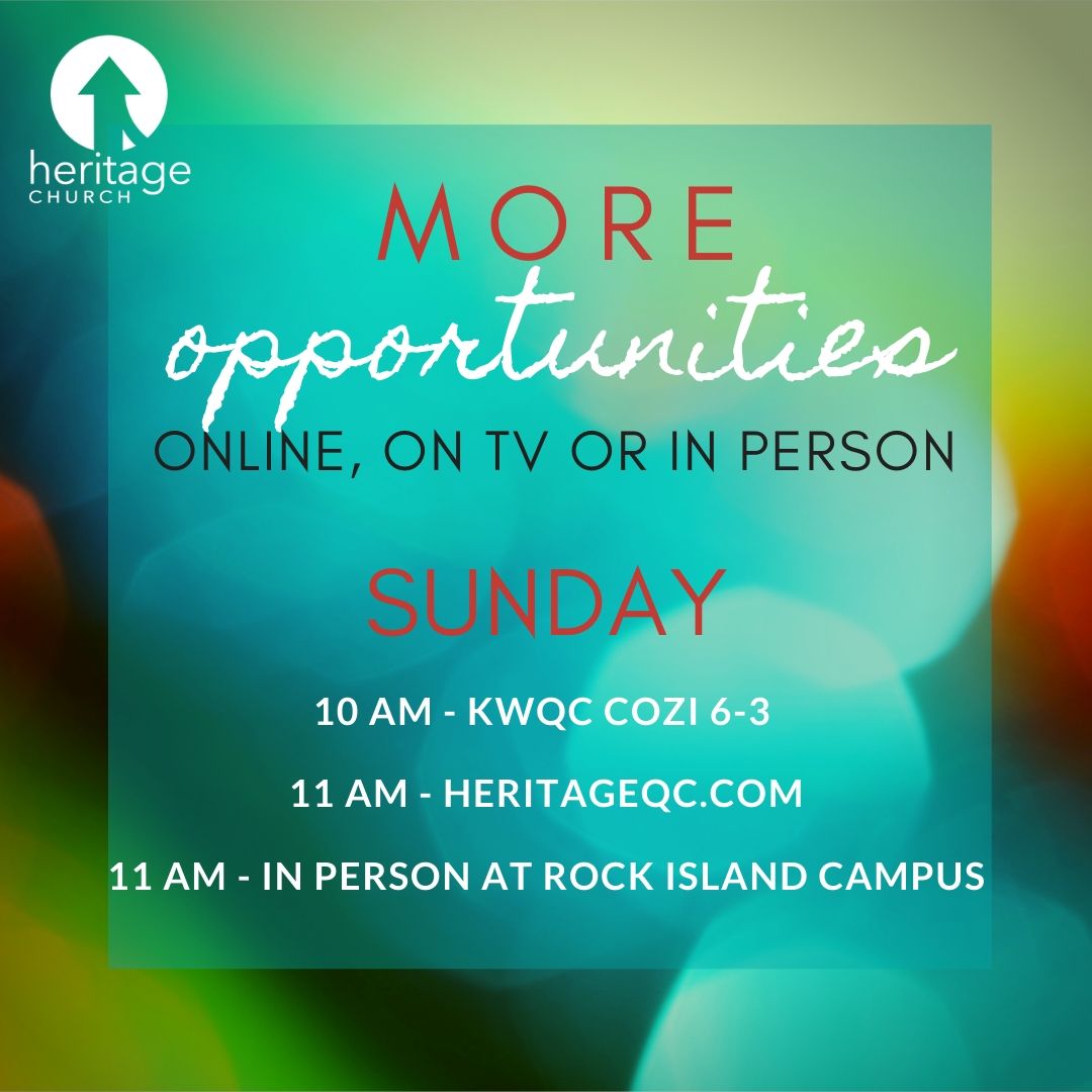 Join us today at 10 on TV KWQC COZI 6-3 or 11 online @ heritageqc.com OR In-Person at Rock Island Campus! #heritageqc #LifeInCircles