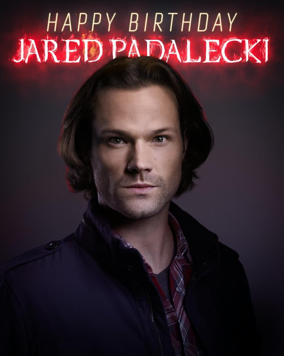 _eniron_'s tweet photo. Happy Birthday @jarpad ❤️ our Sam Winchester 🖤 #Supernatural #SPNFamily #SPNFamilyForever #SamWinchester #spn https://t.co/GpAYzOpIOo