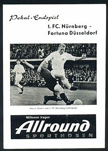 NurembergArg's tweet photo. 📅 Se cumplen 58 años de la DFB-Pokal ganada en 1962 contra Fortuna Düsseldorf.

2-1 con un gol agonico del legendario Tasso Wild en el 93' https://t.co/4PaLEg8rMY