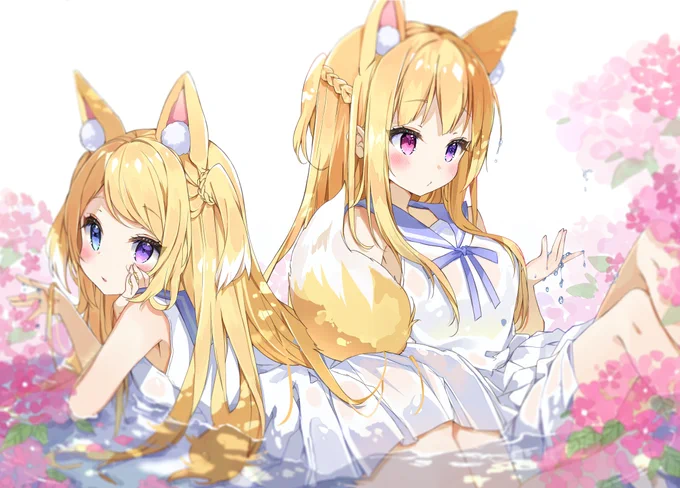 #女の子のイラストだけで興味を持ってくれる方へ届け

最近はけもみみ多めです??? 