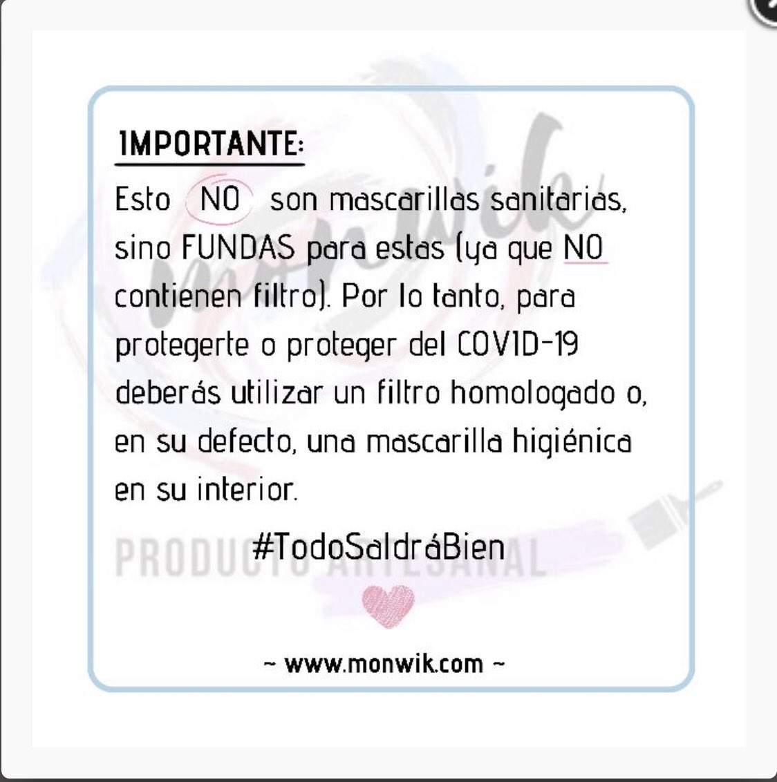 Fundas de mascarilla para niños y adultos, totalmente personalizadas.

ENVÍOS GRATIS EN TODA LA PENÍNSULA.

#mascarillas #covid19 #tejidoamano #personalizado #protegete #todosaldrabien #mascarillapersonalizada #fundamascarilla 

monwik.com/category/funda…