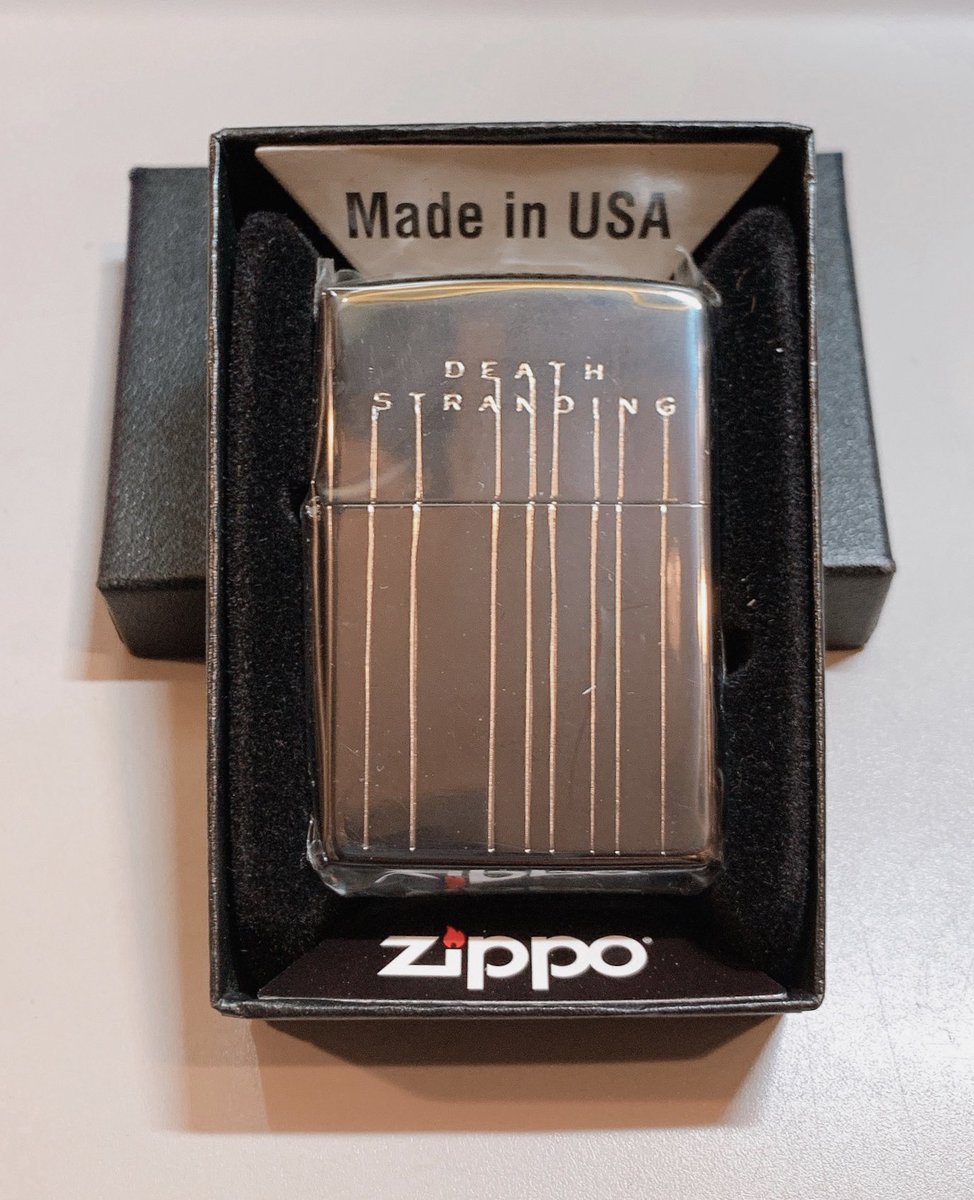 DeathStranding のzippo🔥 実物こんな感じです‼️ カッコいい仕上がり