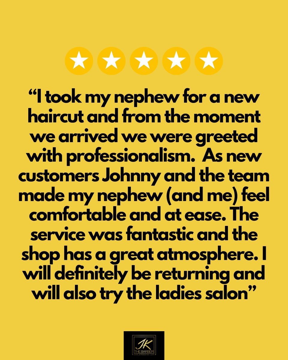 ⭐️⭐️⭐️⭐️⭐️ 

Reviews like this mean so much to us! 

Weird times in the world at the moment but you can always rely on us to be exactly the same (with added PPE🤣)

Thank you for your continued support✨

Wishing you an amazing Sunday🖤