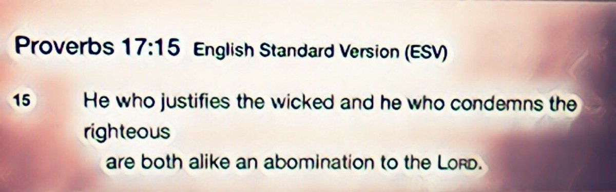 TheTruthPrevai5's tweet photo. @MarinerGal99 @PortlandPolice EXACTLY God’s point when He says, “He who justifies theWickd &.condemns theRighteous rBOTH alike an abomination to theLord” so to #AcquitTheGuilty cops like when #DerekChauvinMurderedGeorgeFloyd & went home & let’s NOT4get #BreonnaTaylor condemns LE 4”ALL theRighteous blood shed” https://t.co/Y37FilD4Xy