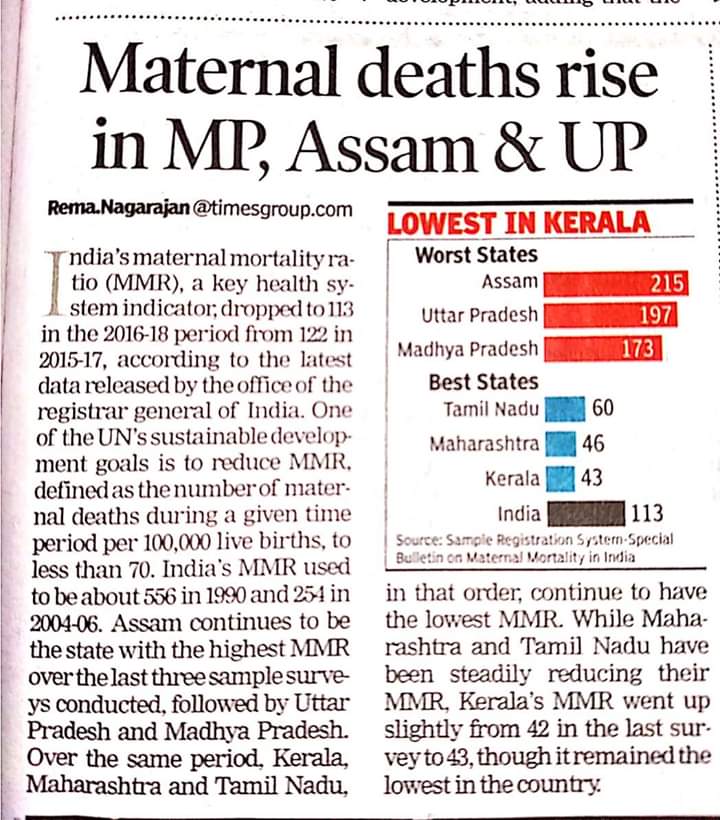 namhhr's tweet photo. Rise in maternal deaths is concerning.
@seher_womensrhr 
#SDGs 
#WomensHealth 
@MoHFW_INDIA https://t.co/soe14r98iq