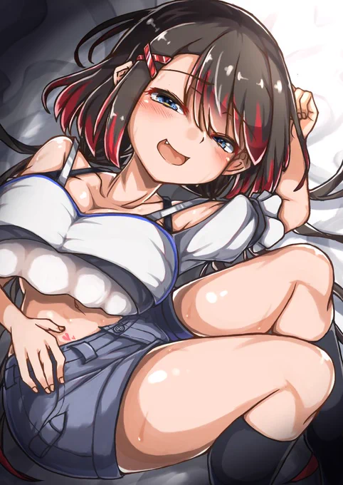 ごろーんと寝転んでいるアサヒです 