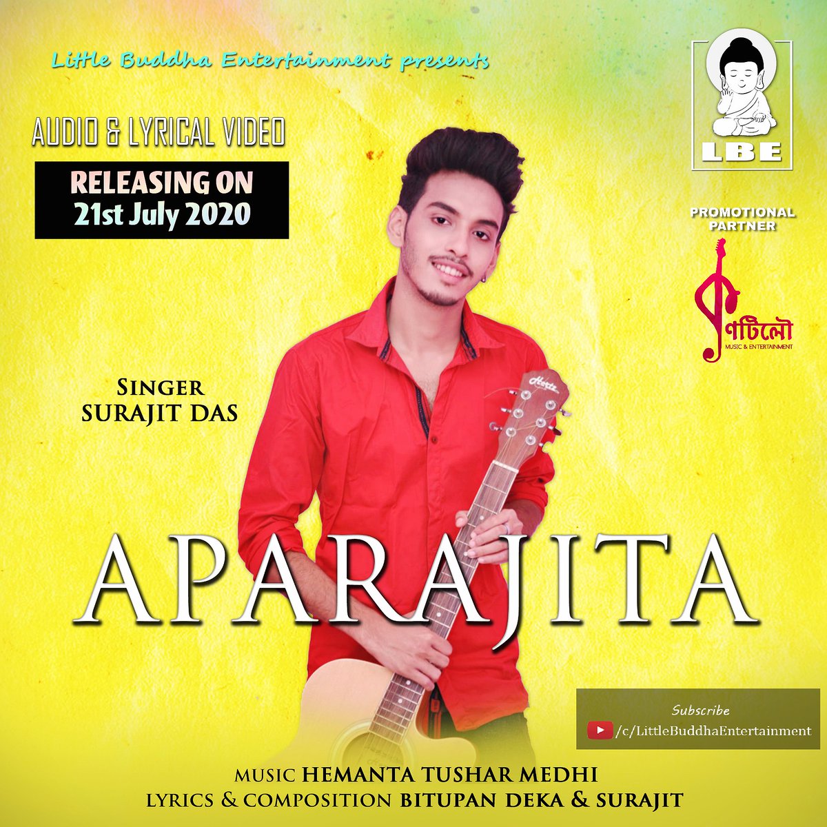 LBE_Official's tweet photo. #Aparajita 🎶
Releasing on 21st July 2020

Stay tuned
 #Little_Buddha_Entertainment https://t.co/po42l2UtC4