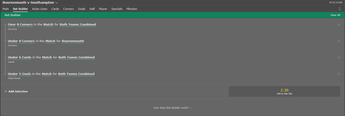 HorseAndDogg's tweet photo. And here's the first one of the day - Bournemouth v Southampton. As always let us know if you're on and may the punt be with you! #EPLtips #Getaroundus https://t.co/Ft9H32oQjD