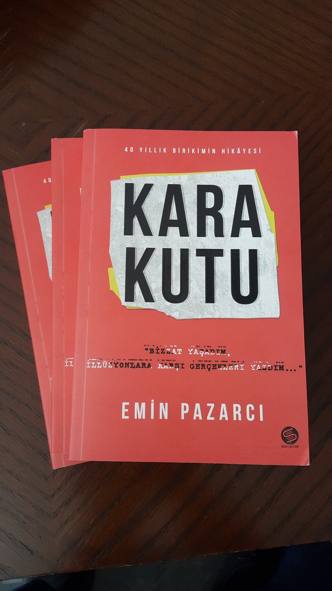eminpazarci's tweet photo. İşte Kara Kutu:
Sizin için açtım. İllüzyonlara karşı gerçekleri yazdım. 250'den fazla isim ve karanlığın içinden yüzünü gösteren gerçekler var Kara Kutu'da.Türkiye'ye ayna tutuluyor.
Dehşete düşüren olaylar dizisini bir çırpıda okuyacaksınız.
Kara Kutu kitapçılarda... https://t.co/P4Qv58wgpd