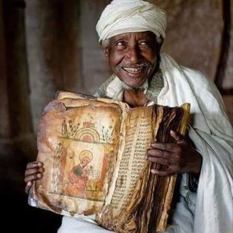 Ethiopian bible is the oldest and most complete bible on earth.They were written on goat skin in the early Ethiopian language of Ge’ez.How come no one talks about the Ethiopian Bible that has all the original scrolls in it?