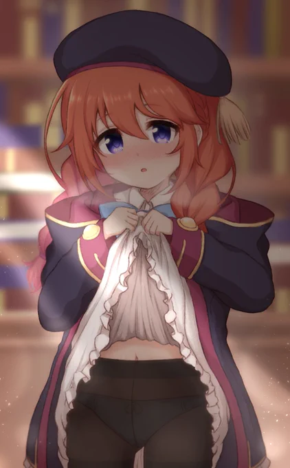 ユニちゃん先輩の…タイツ越しパンツ……好きすぎる………ていう絵です 