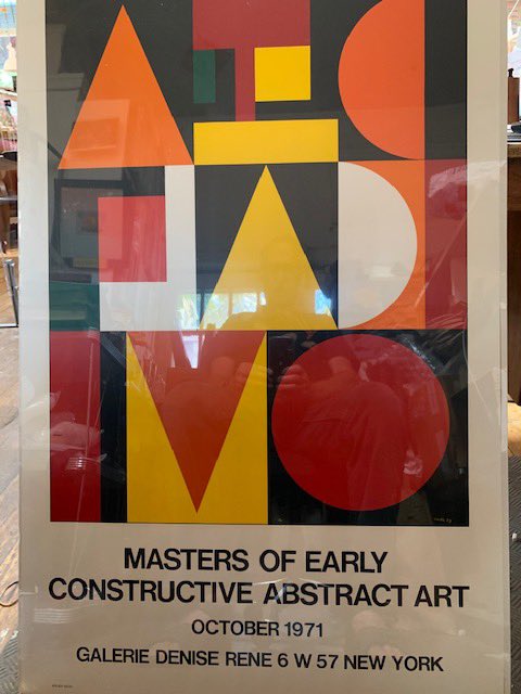 Masters of Constructive Abstract Art poster . The poster is from Auguste Herbin. Still in original wrapping.