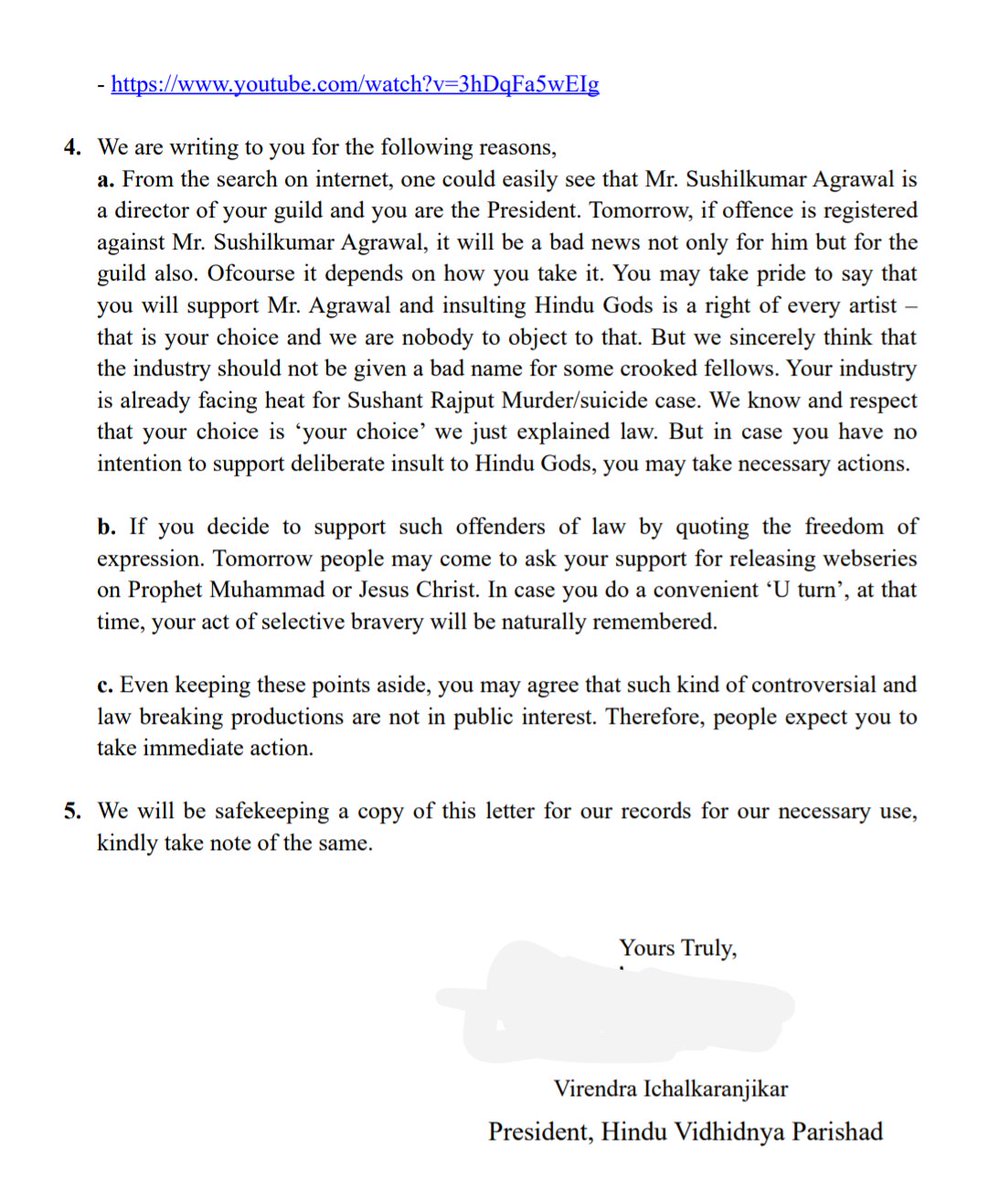 #censor_web_series 
have also written to the producer's guild to ensure reason and respect among producers. 
<a href="/Ramesh_hjs/">🚩 Ramesh Shinde 🇮🇳</a>
<a href="/SG_HJS/">Sunil Ghanwat 🛕🛕</a>