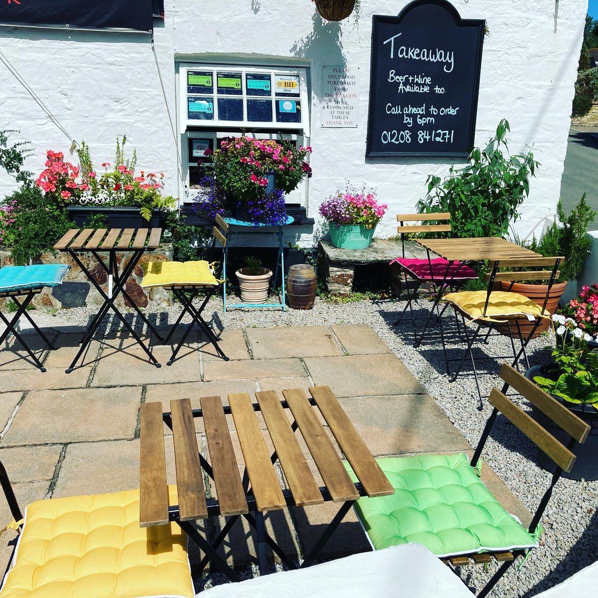 Front terrace garden looking a real treat today
#cornishsunshine