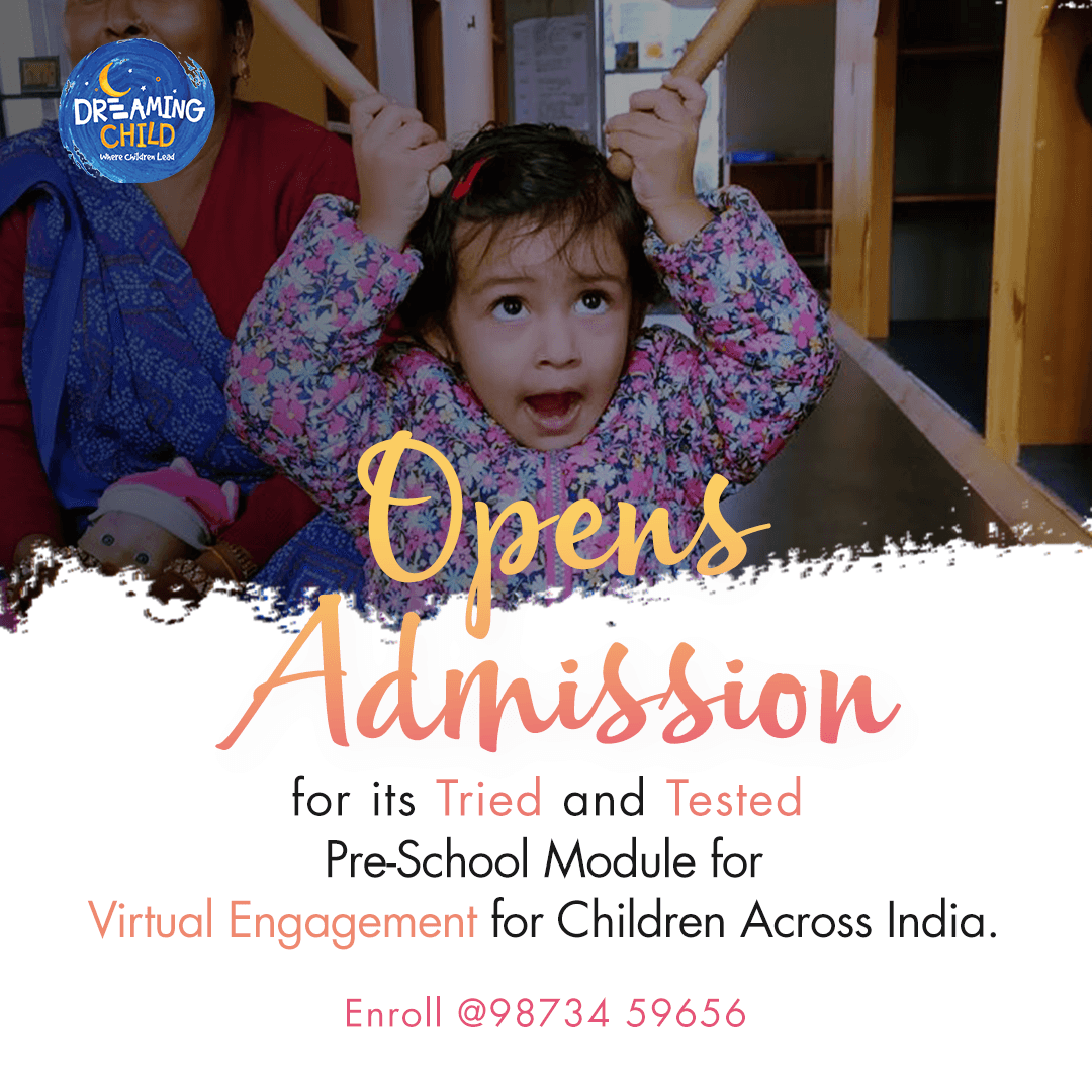 DreamingChild3's tweet photo. Dreaming Child Invites Children to benefit from its Virtual School for Kindergartners across India this SEPTEMBER. 
We aim to provide a stimulating, creative, positive and secure learning environment in order to develop the child's overall skills and self-concept.  
#Delhi https://t.co/97cjFlaUrX