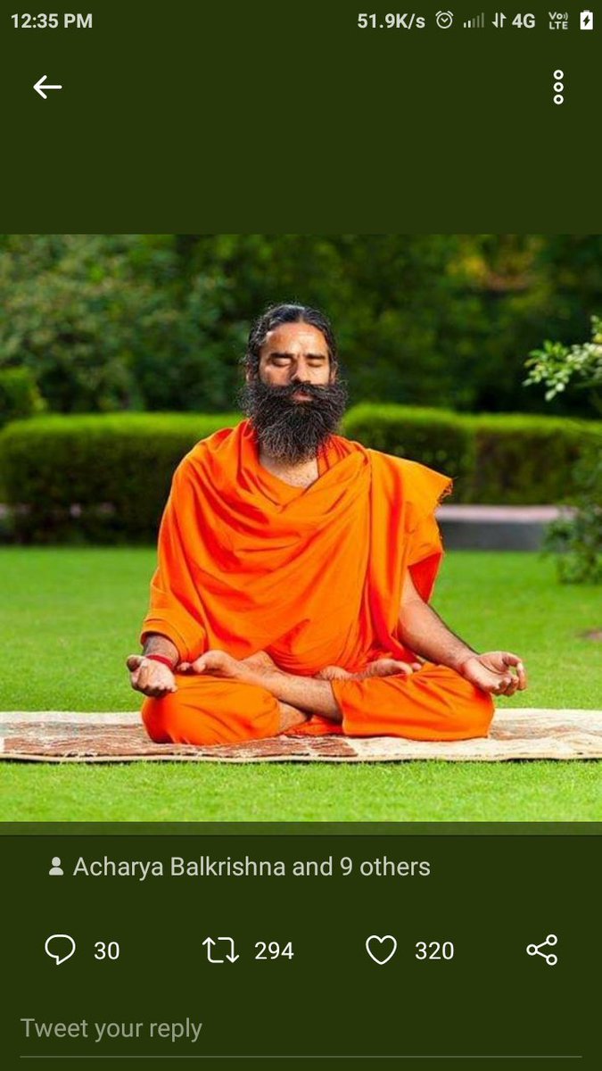 AmitYBVns's tweet photo. योग हमारे शरीर में शांति बढ़ाने और हमारे सभी तनाव तथा समस्याओं मुक्ति दिलाने का कार्य करता है। 
#YuvaBharat
#Patanjali
#YuvaBharatUpEast
#YuvaBharatVaranasi
#YBV
@upe_yb @yuvabharatkp @rakesh_bstpyp @Swamitirthdev @Brijmohan_YB  @Ach_Balkrishna @yogrishiramdev @yashwantraj2410 https://t.co/1u1lAUQ1ZT
