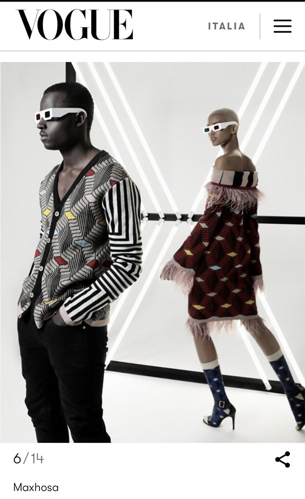 MaXhosaAfrica's tweet photo. “I think COVID-19 has affected all of us. But there is also a positive side, because it has made fashion more accessible”

- @LadumaNgxokolo during an interview with @vogue_italia about the impact of COVID-19 on fashion businessses. https://t.co/MSK9s5WbtR