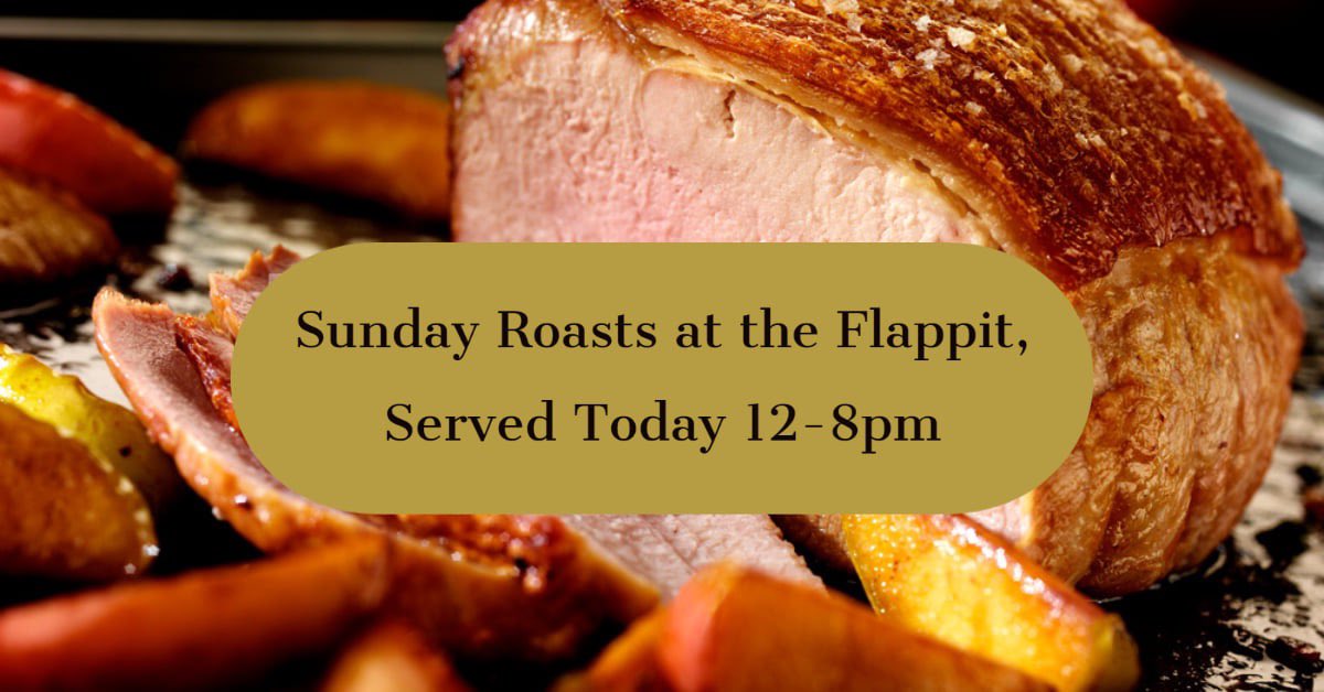 What a sunny day at The Flappit, Is our Sunday Roast too much then why not have a hot Sandwich and chips in the garden. We are now serving our full menu on Sunday as well as our traditional Sunday roasts check our website for our new menus.